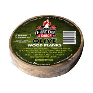 F&S Olive Wood Smoking Planks 3x 110MM